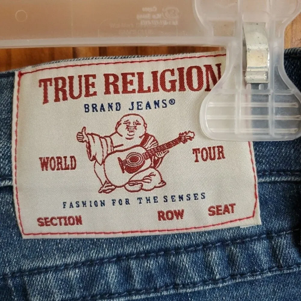 True Religion‎ Men's Rocco Flap Relaxed Skinny Jeans 32 X 32 New